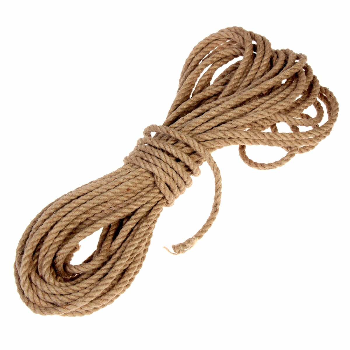 Канат джутовый крученый 8 мм, локоть (20 м) тренировочный канат live pro battle rope nl lp8170 s1 00 00 00 3 8 см x 9 м