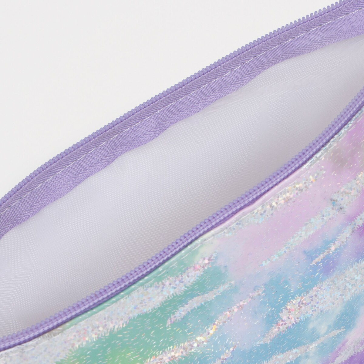 фото Косметичка на молнии, цвет сине-фиолетовый no brand