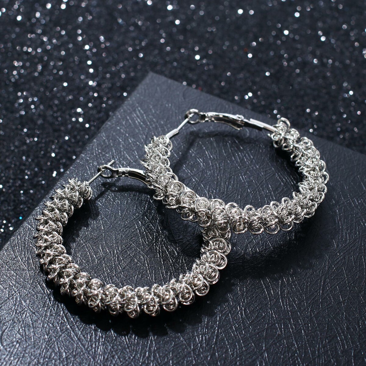 

Серьги-кольца, Серебряный;серебристый