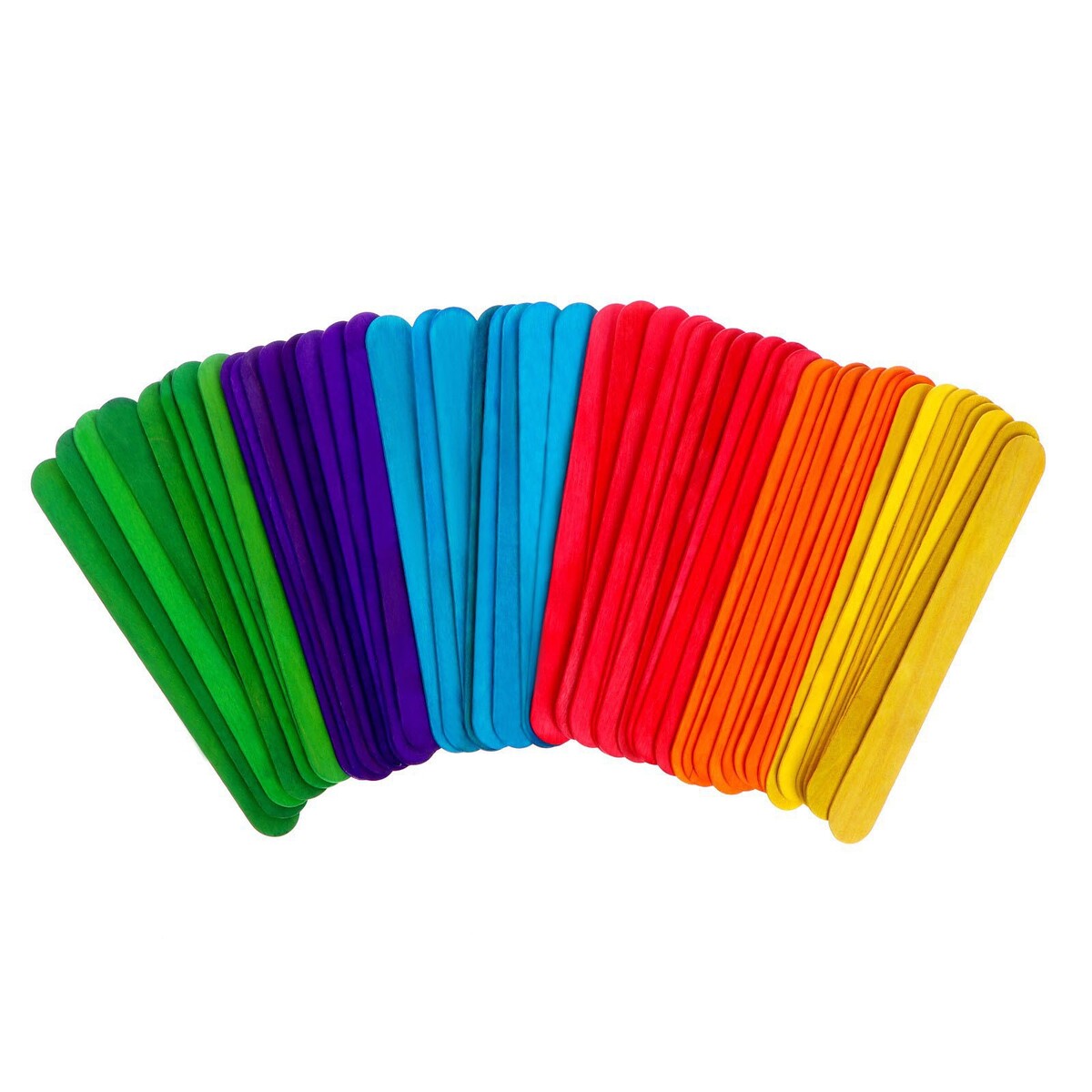 Счетные палочки большие цветные, набор 50 шт., длина палочки: 15 см