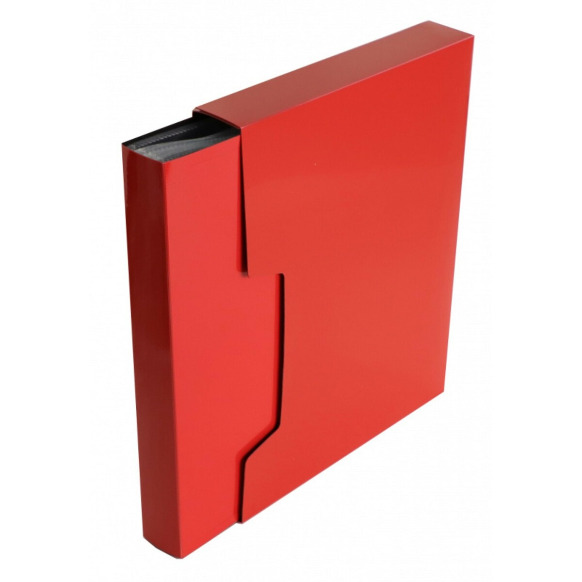 Папка с 100 вкладышами а4, 700 мкм, calligrata deluxe, 40 мм, в коробке, красная папка с файлами а5 20 файлов 0 55 мм красная