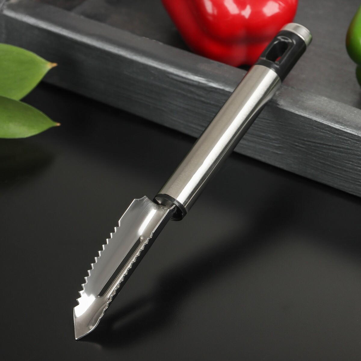 Овощечистка доляна fargo, 20×2×2 см, нержавеющая сталь нож для пиццы и теста доляна fargo 20×6 5 см нержавеющая сталь