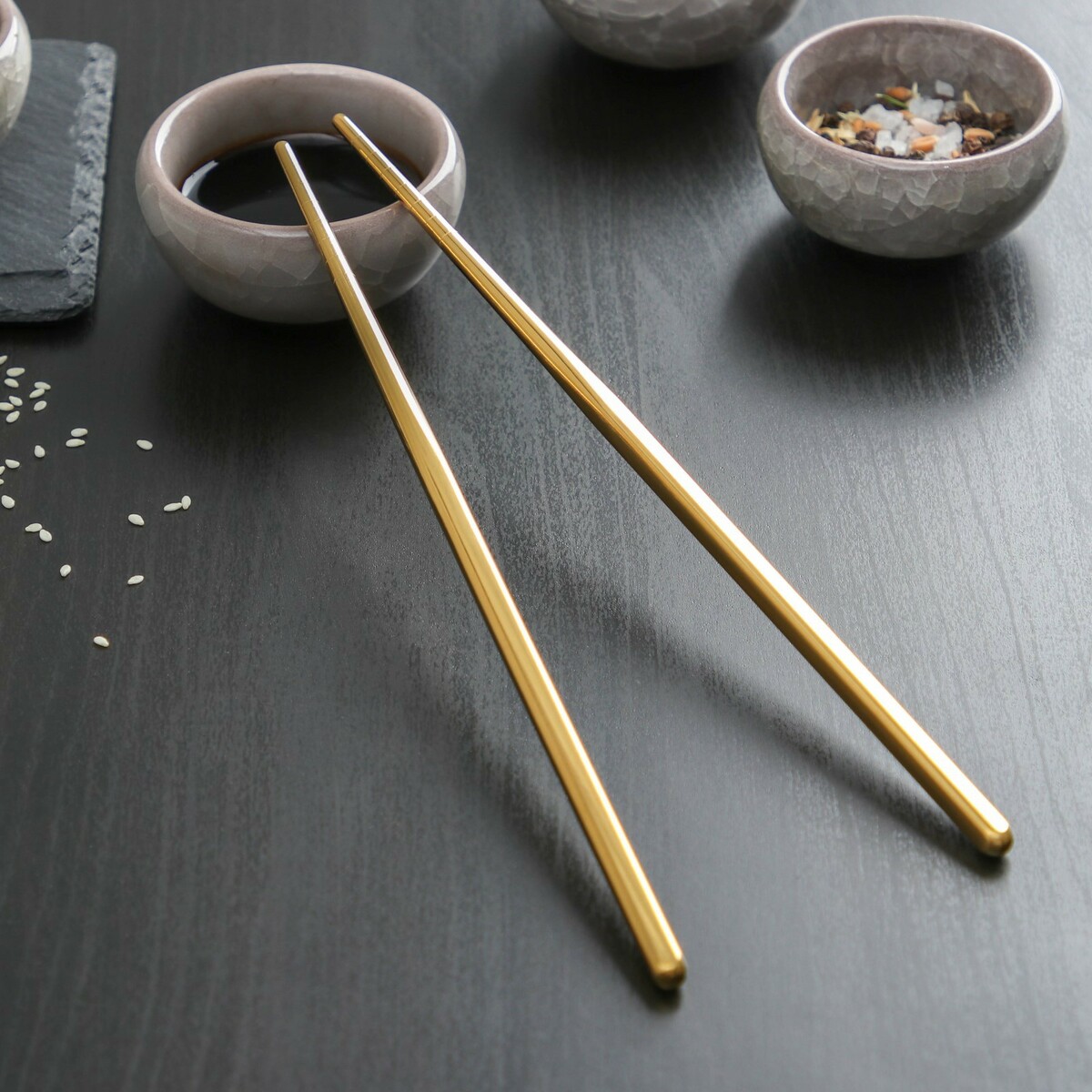 Палочки для суши bacchette, длина 21 см, цвет золотой форма для суши