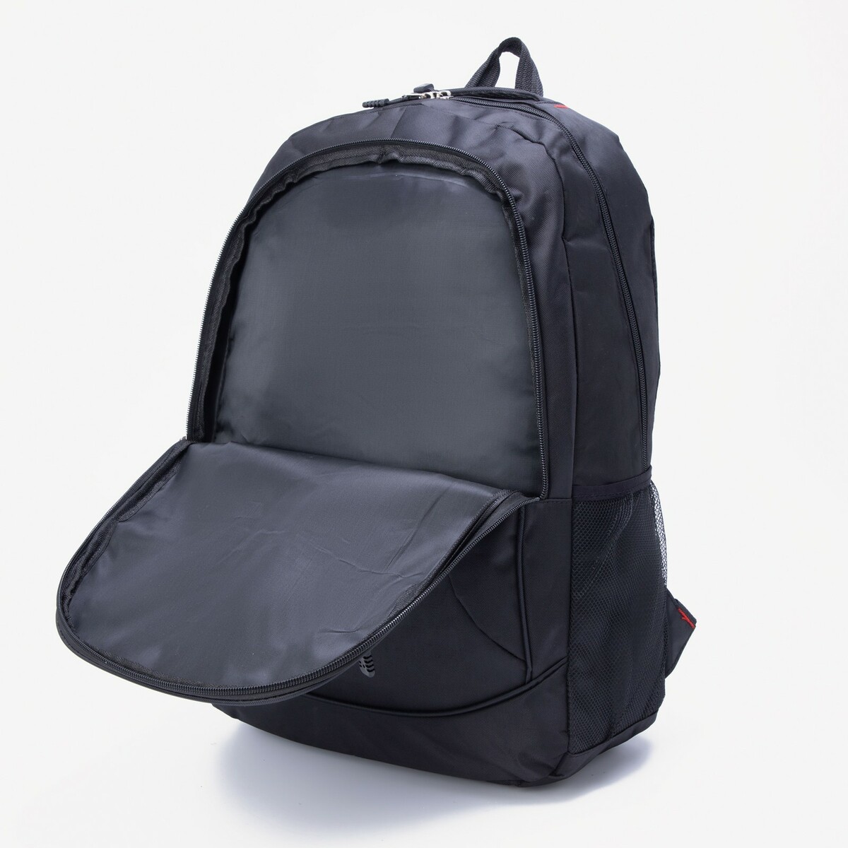 Рюкзак на молнии, наружный карман, цвет чёрный No brand 01025786 - фото 5