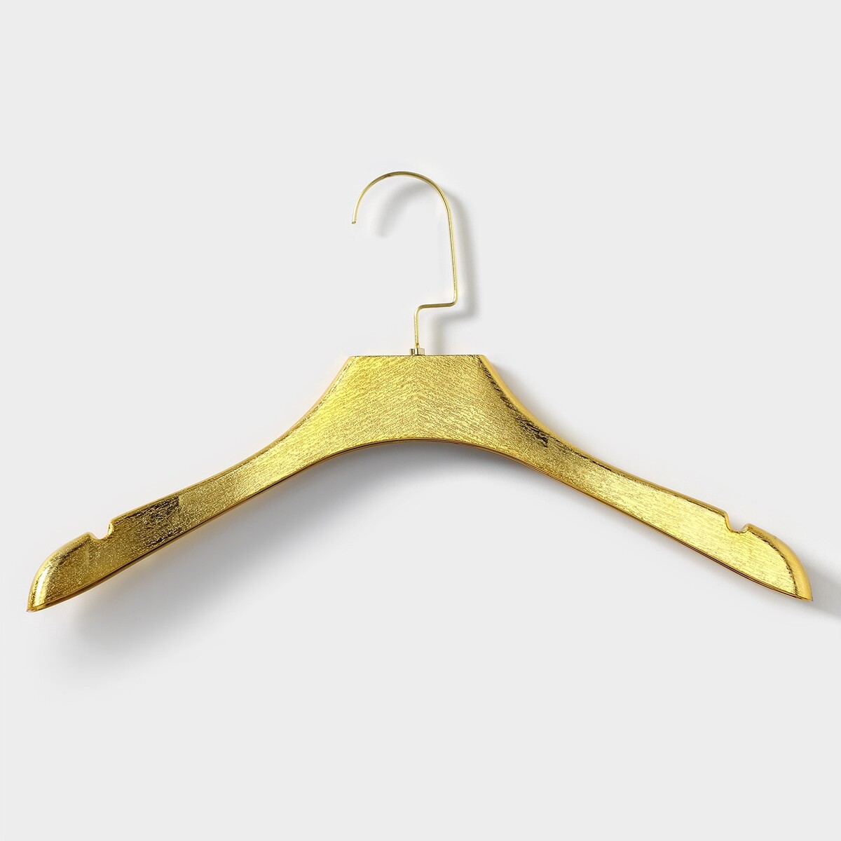 Плечики - вешалка для одежды, размер 42-44, цвет золотой колокольчик для рукоделия набор 40 шт размер 1 шт 0 6 см золотой