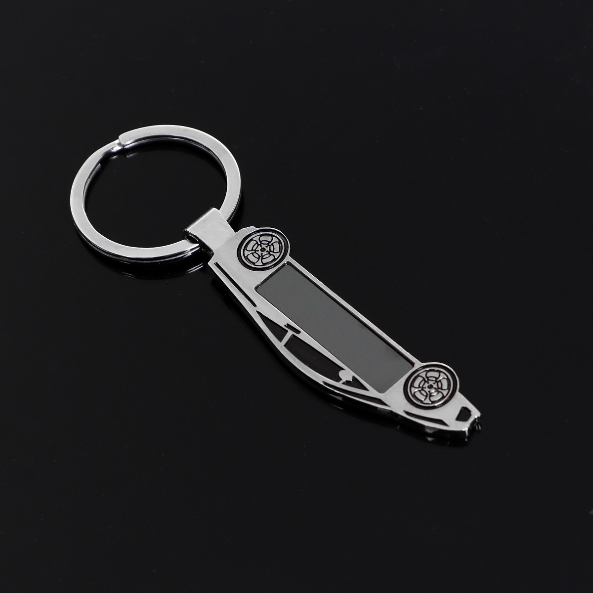 

Брелок для ключей автомобиля cartage, спорткар, металл, хром, Серебристый;хромированный