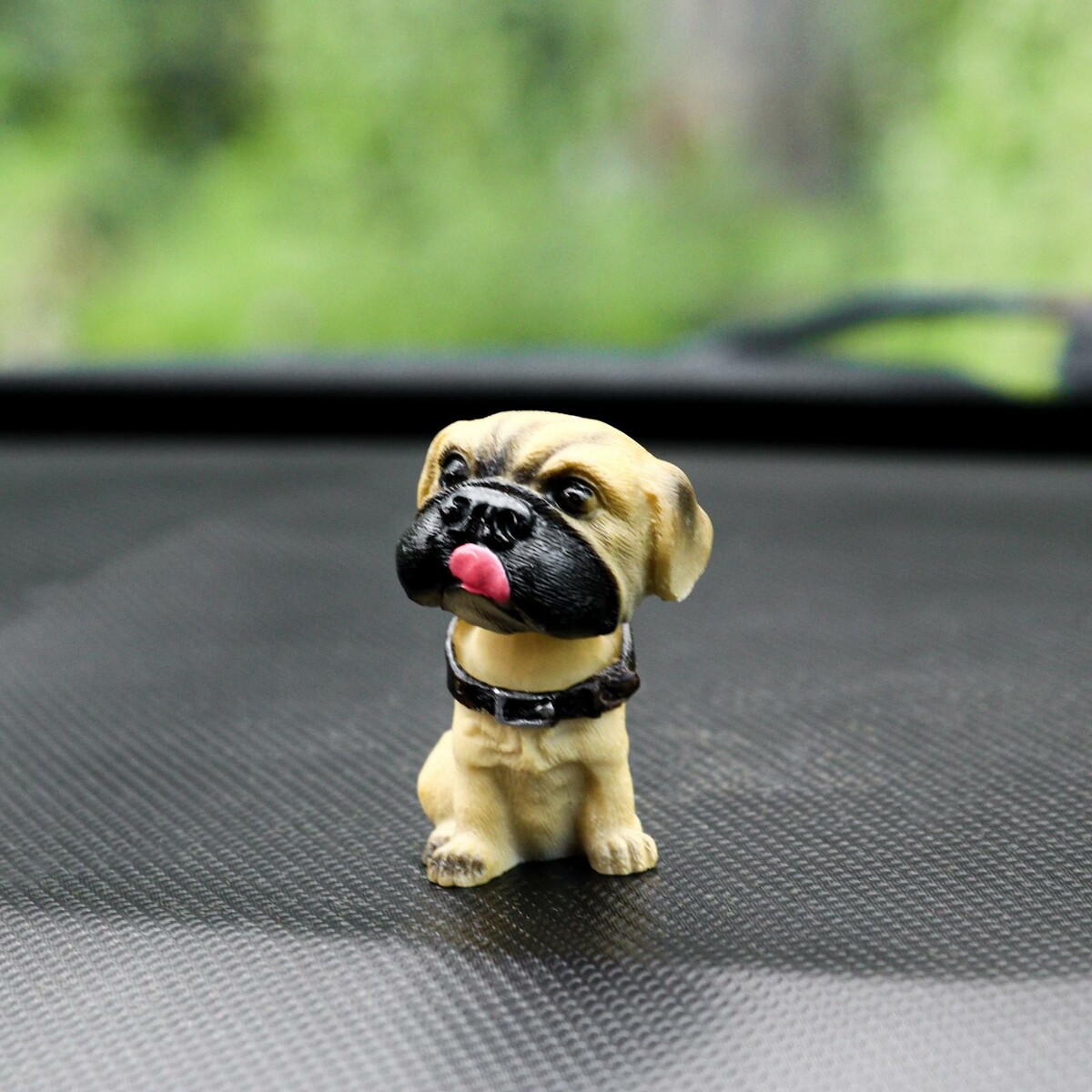 Собака на панель авто, качающая головой, мини, дог мини спойлер для авто 17×3 5 см