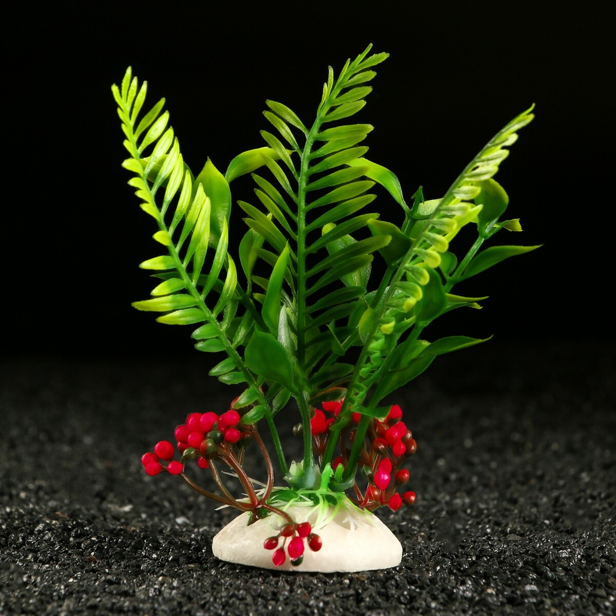 Растение искусственное аквариумное, 18 х 9 х 14 см, красное Пижон Аква
