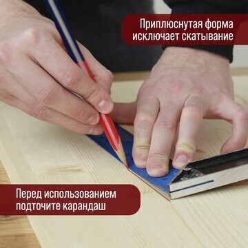 Карандаши строительные тундра, двухцветн