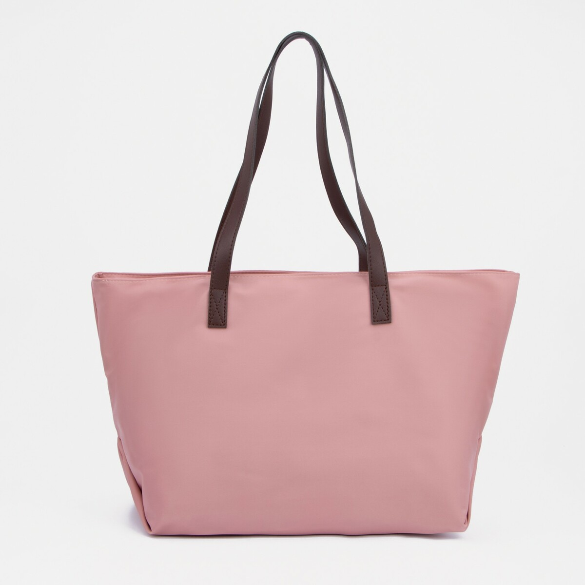 Сумка-шопер на молнии, цвет розовый сумка шопер без застежки из текстиля розовый белый