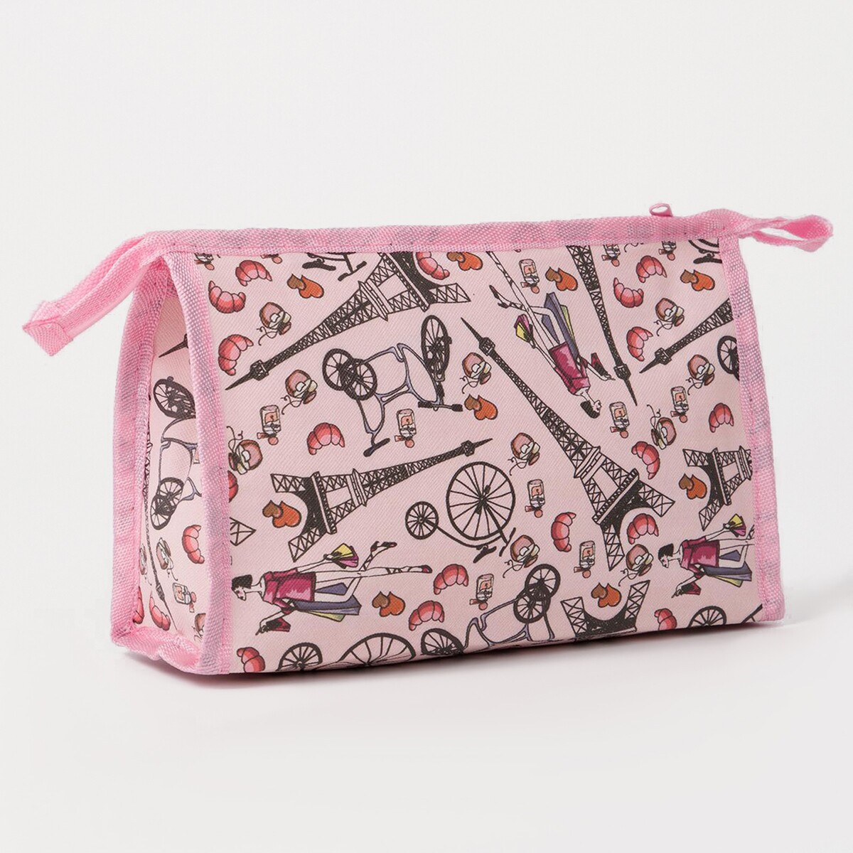 

Косметичка на молнии, цвет розовый