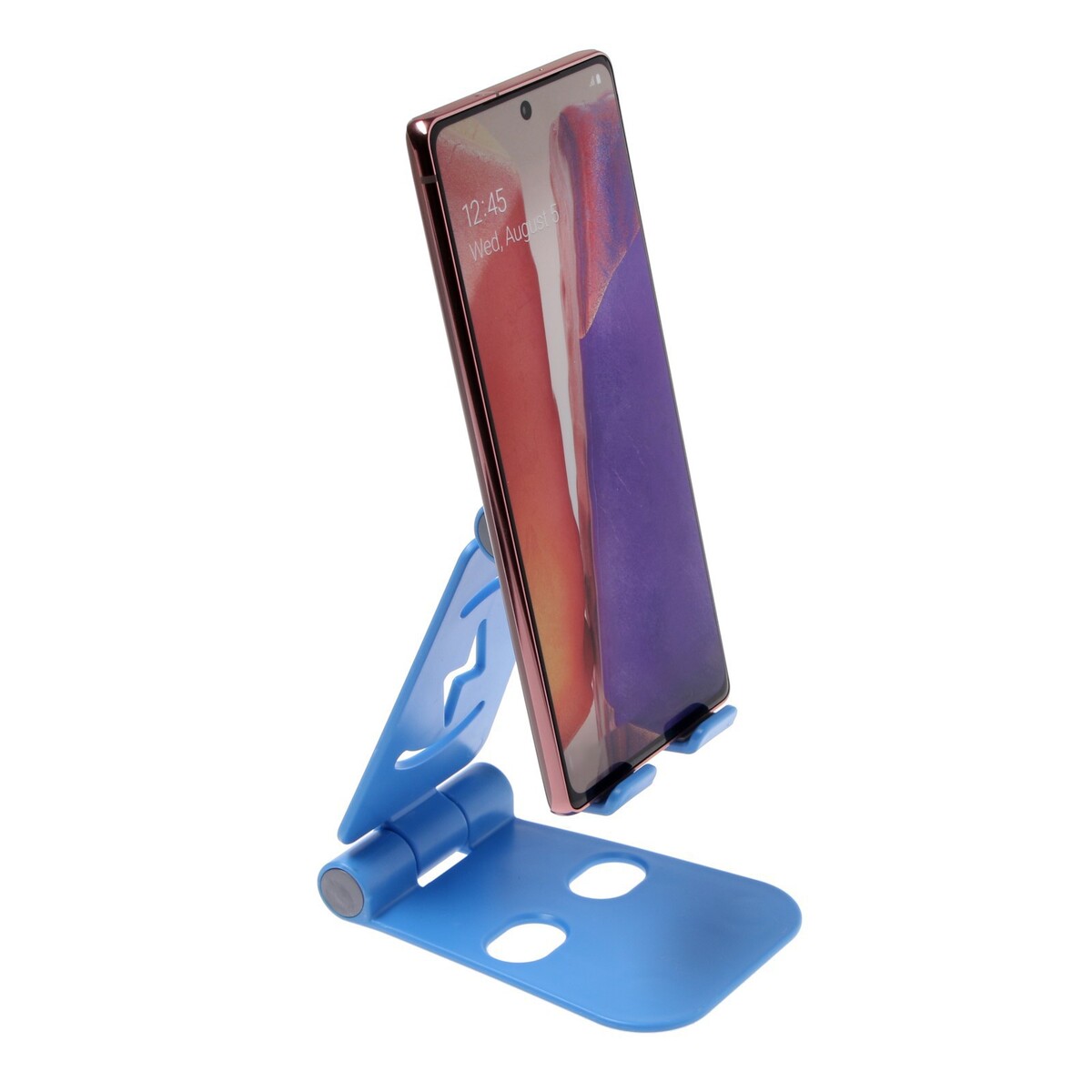 Подставка для телефона luazon, регулируемая высота, силиконовые вставки, синяя, Luazon Home