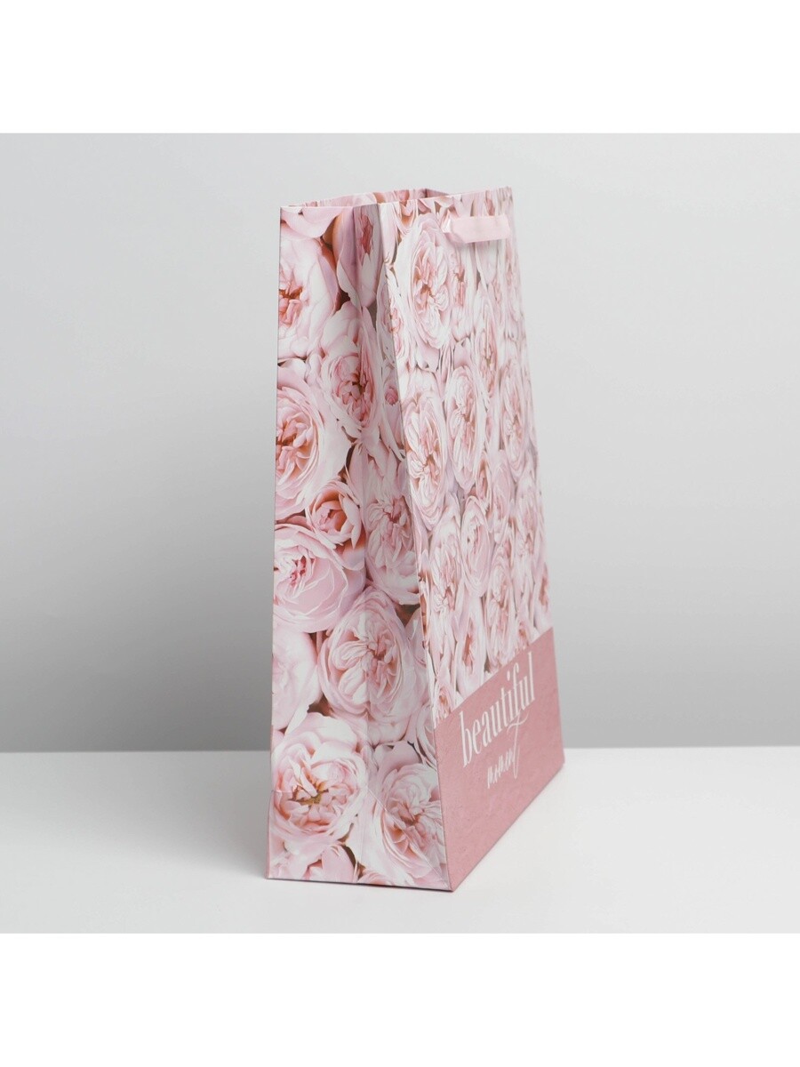 

Пакет подарочный ламинированный, упаковка,, Розовый