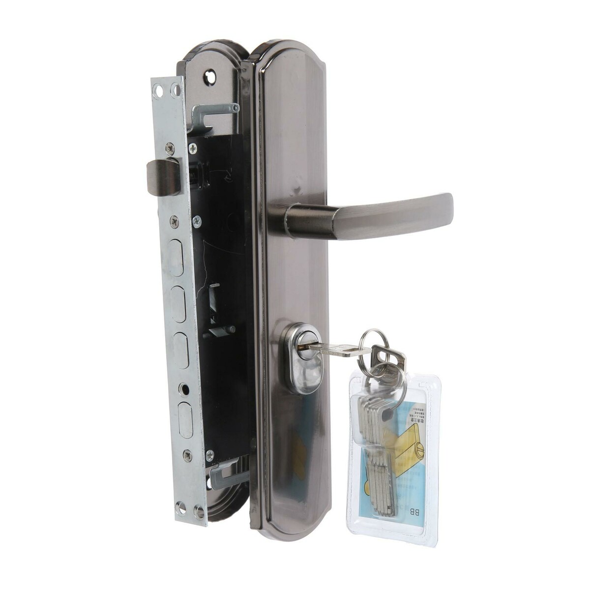 Комплект замка для китайской двери r2r, с ц/м, с ручками, правый комплект для сантехнической двери аллюр поло bl l7050s bl bk r1 bl 15150 s7050 14 671 матовый