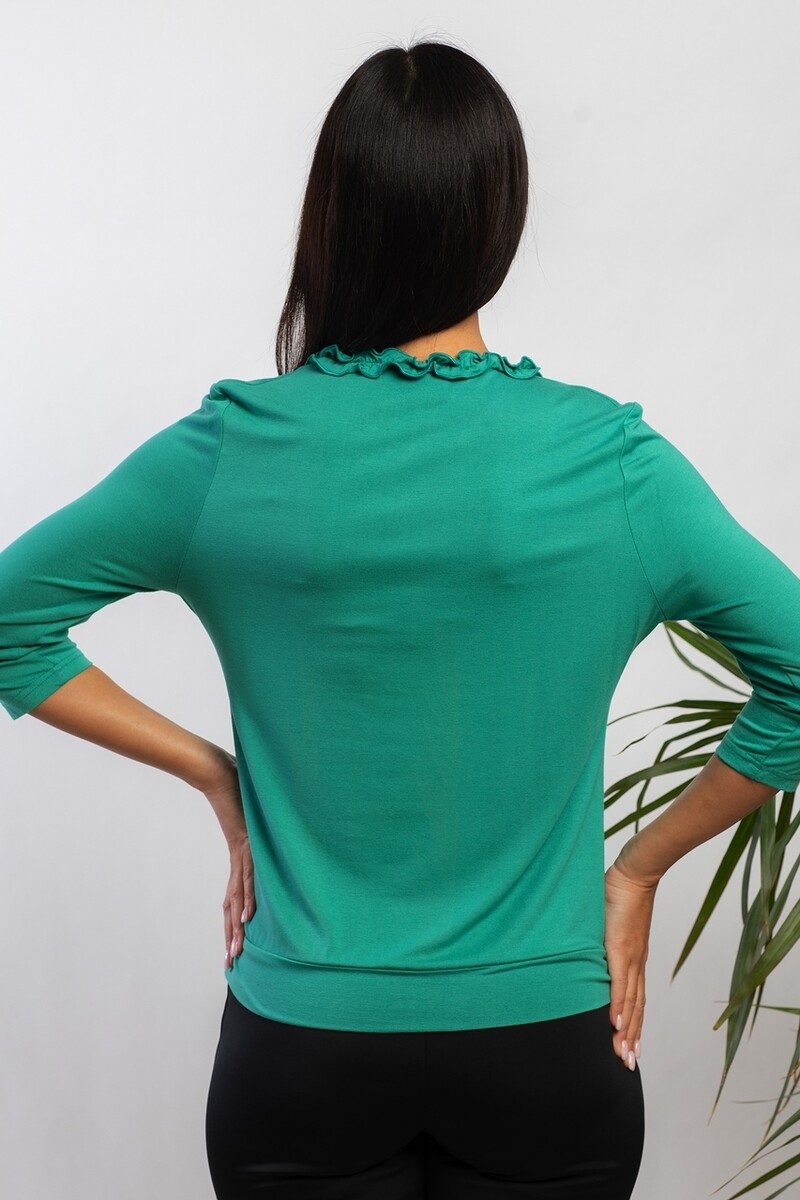 Блуза AhaLodensa, размер 48, цвет зеленый 01032018 - фото 3