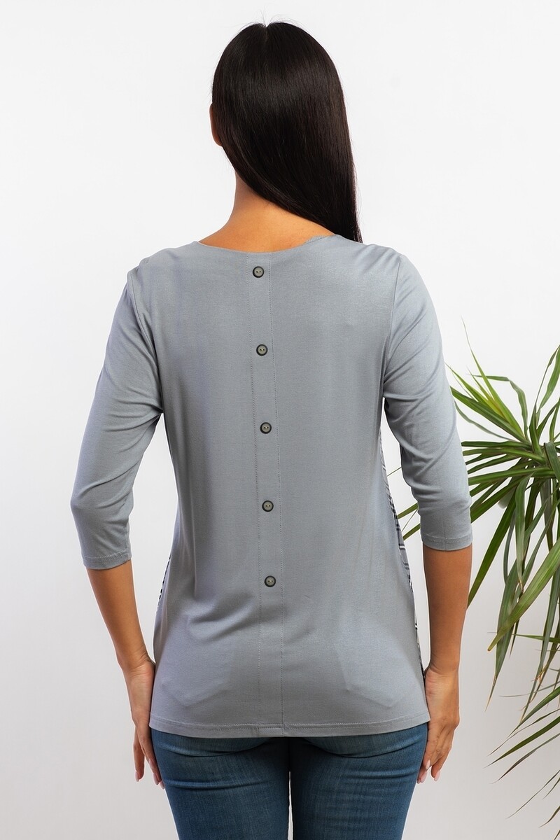 Блуза AhaLodensa, размер 48, цвет серый 01032020 - фото 3