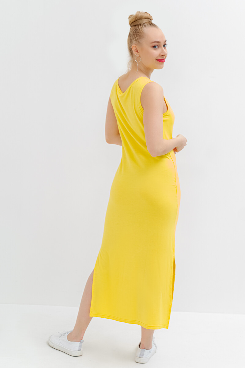 Платье ОПТ МОДА, размер 44, цвет лимонный 01032291 - фото 3