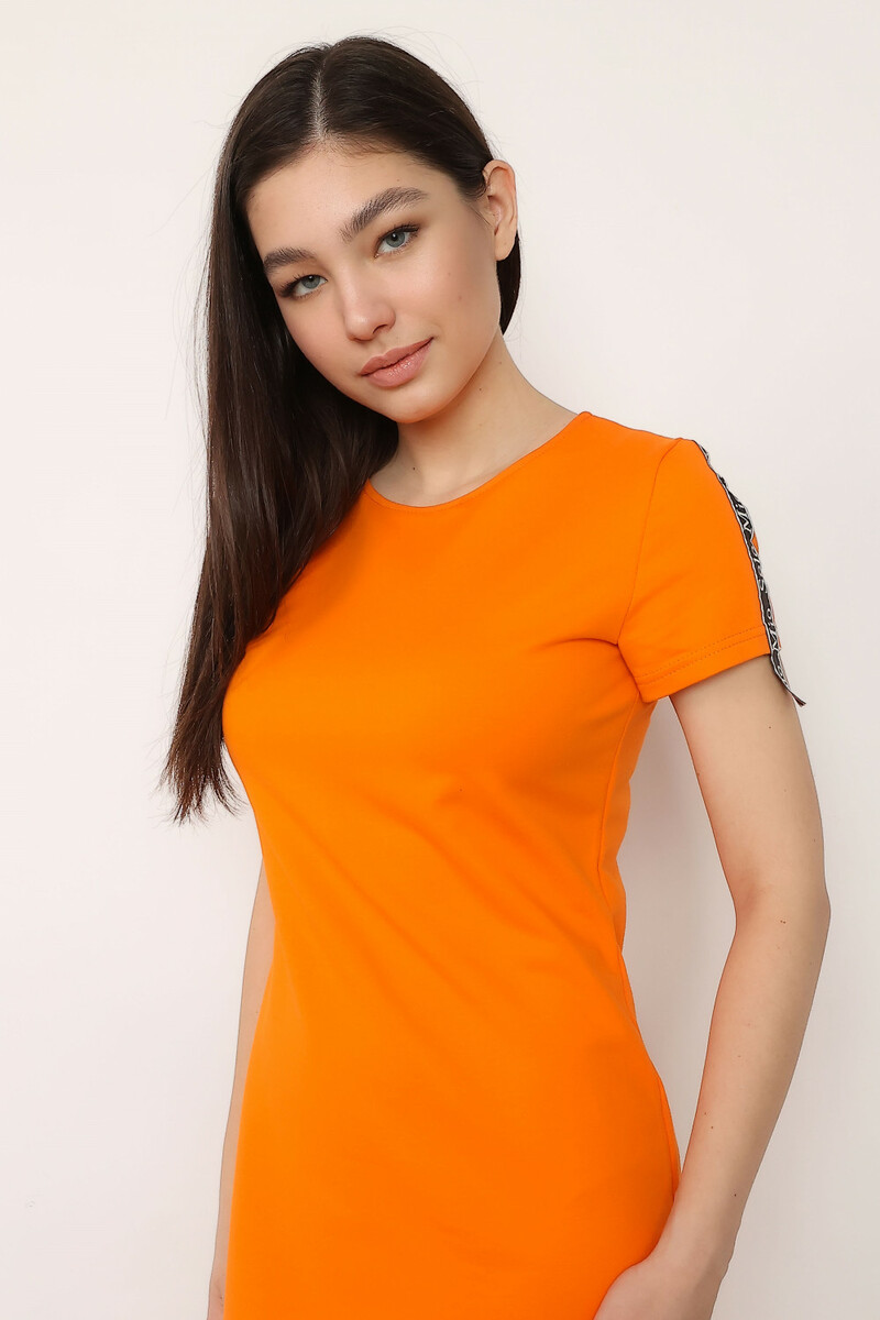Платье SOLO MIO, размер 42, цвет оранжевый 01033112 - фото 6