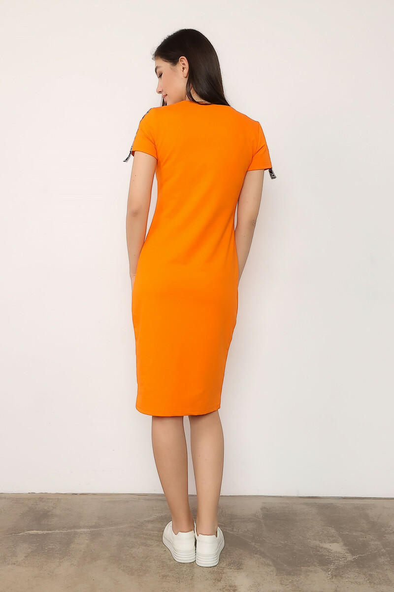 Платье SOLO MIO, размер 42, цвет оранжевый 01033112 - фото 3