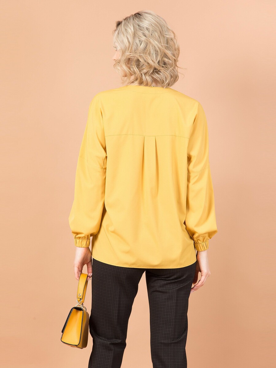 Блуза PRIZ, размер 42, цвет желтый 01036442 - фото 5