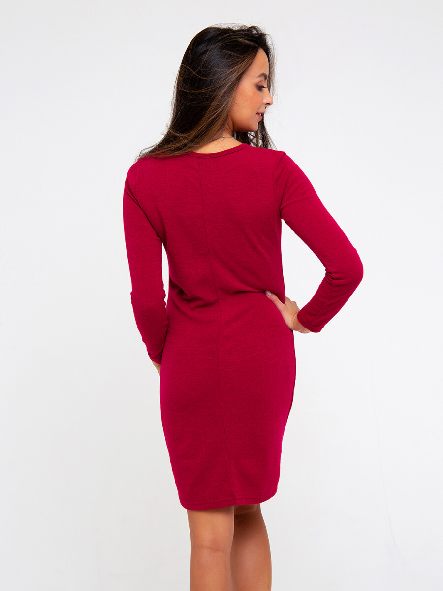 Платье трикотажное RAPOSA, размер 42, цвет красный 01038327 - фото 5