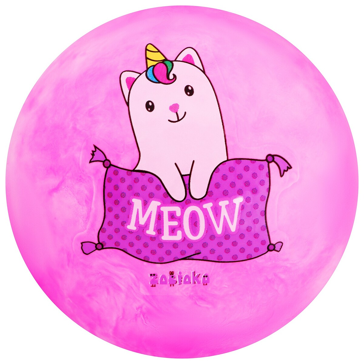 фото Мяч детский zabiaka meow, d=22 см, 60 г