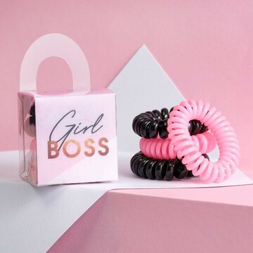 Резинки для волос пружинки girl boss, 4 