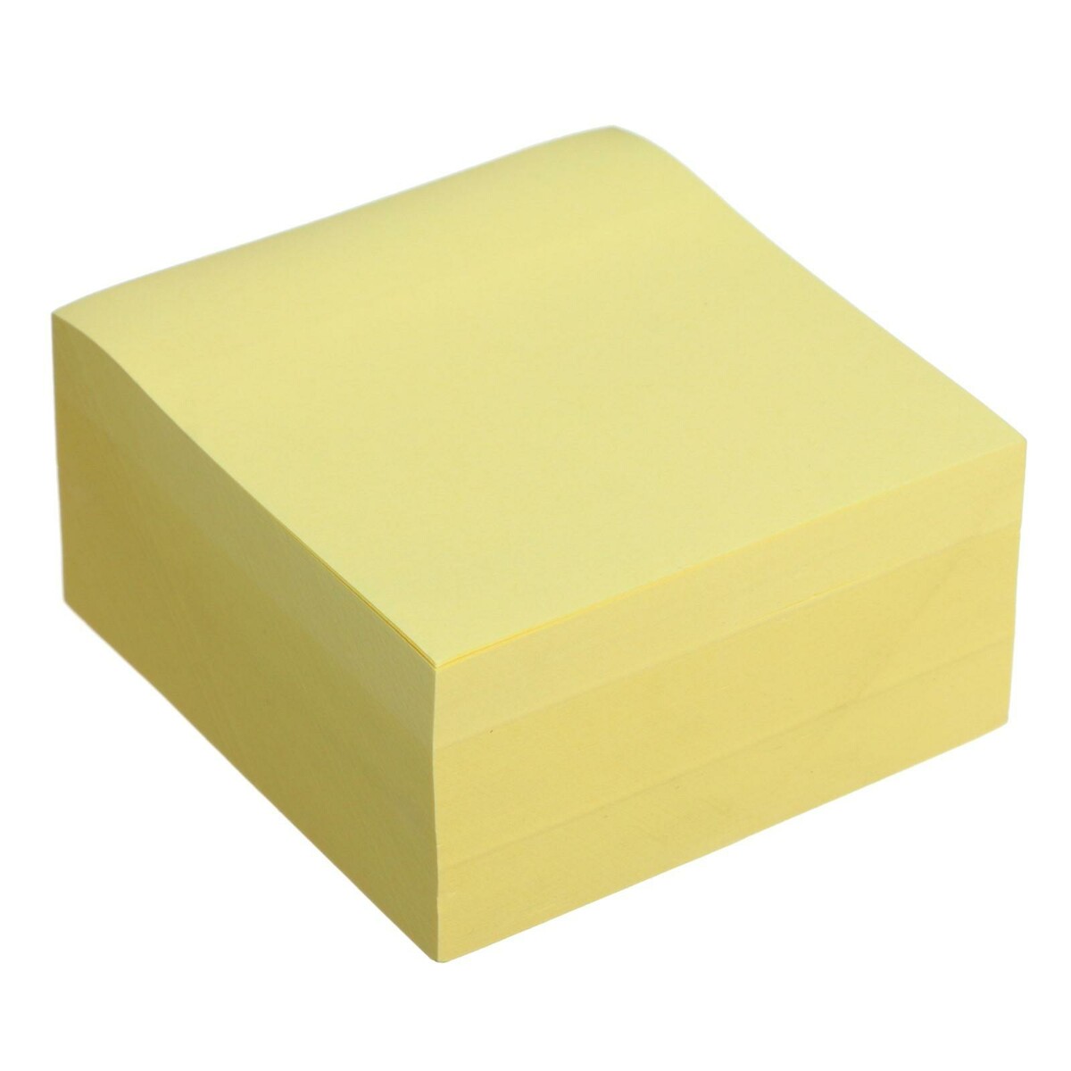 Блок с липким краем 76 мм х 76 мм, 400 листов, пастель, желтый блок с липким краем 76 мм х 76 мм 80 листов пастель желтый