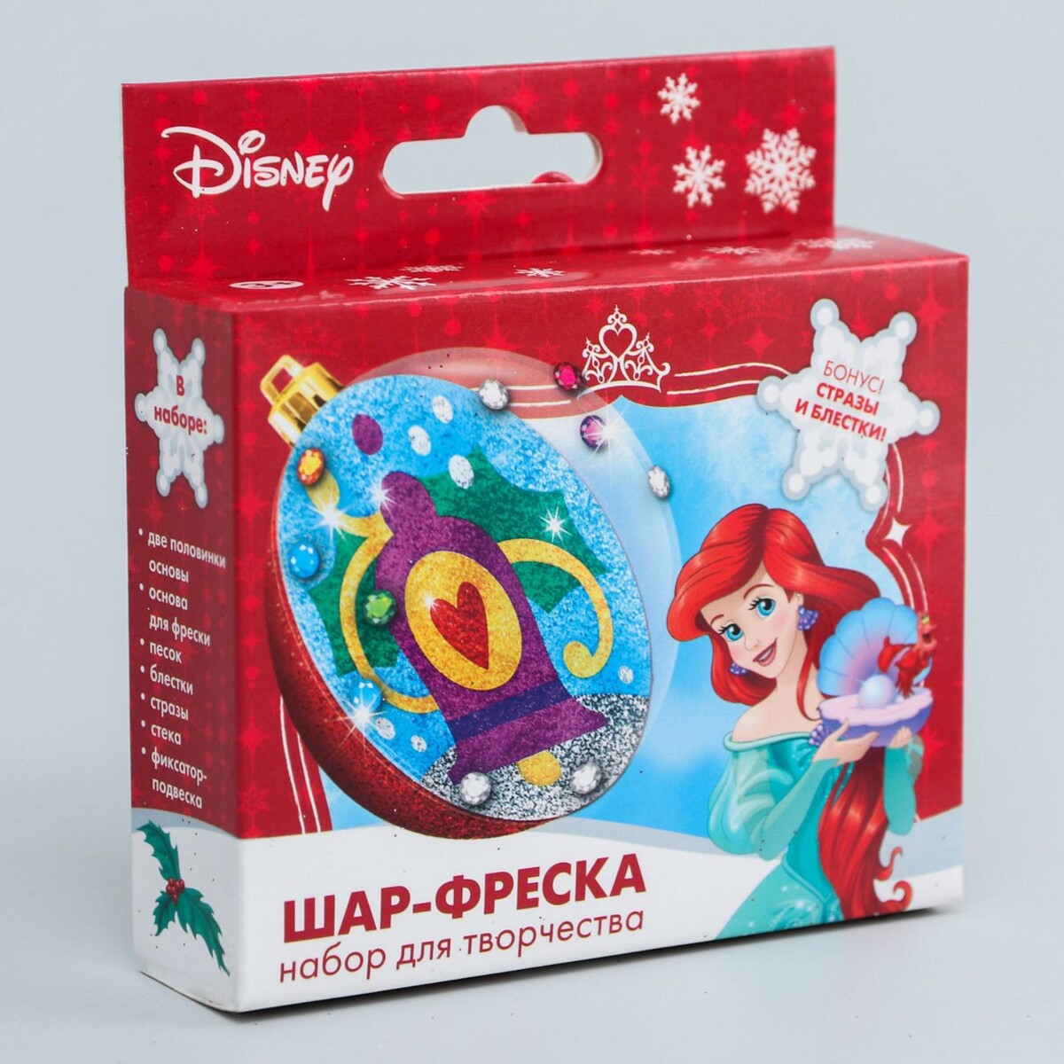 

Новогодний елочный шар с фреской, Разноцветный