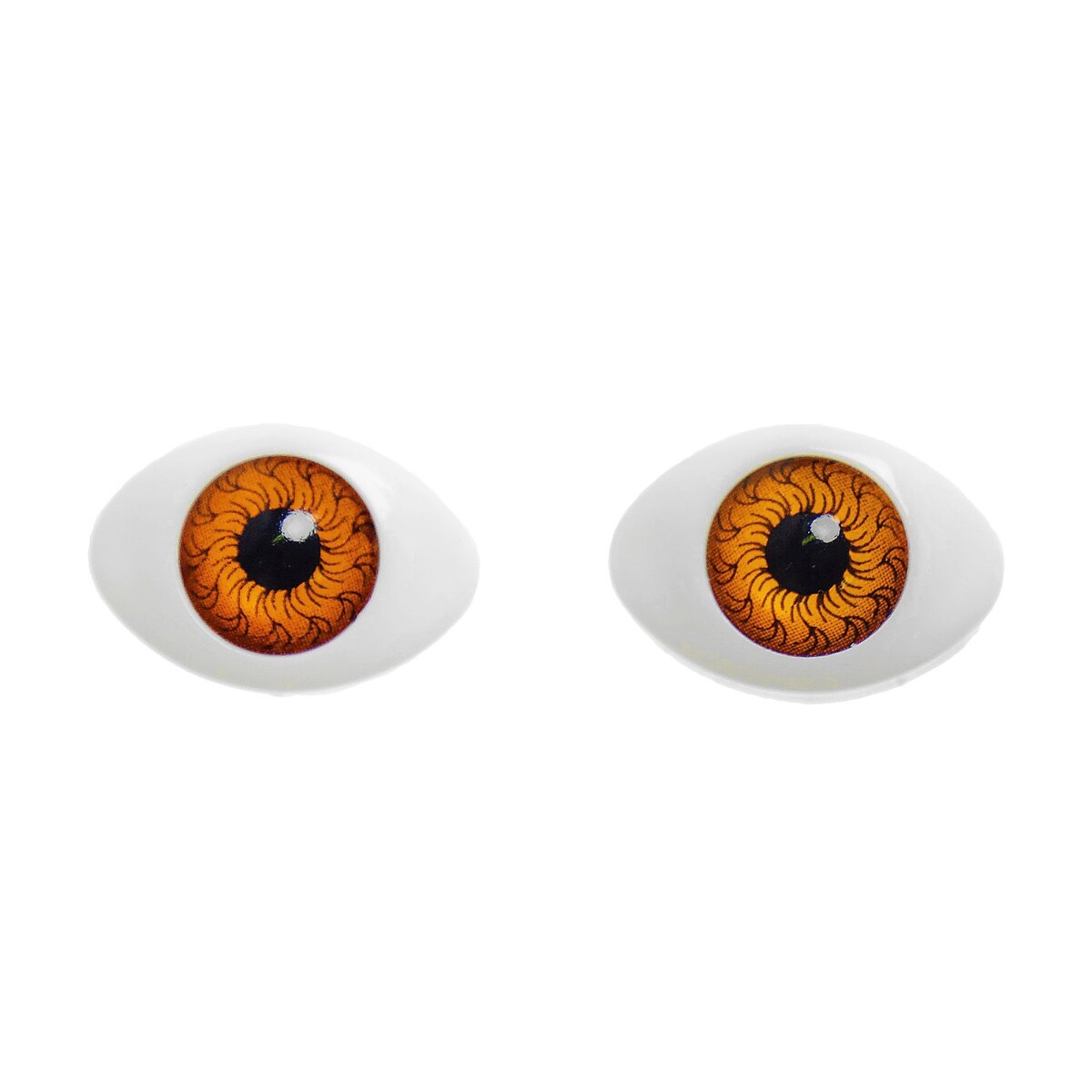 Глаза, набор из 8 шт., размер радужки — 12 мм, цвет карий глаза набор 8 шт размер 1 шт 1 5 × 1 см размер радужки 9 мм голубой