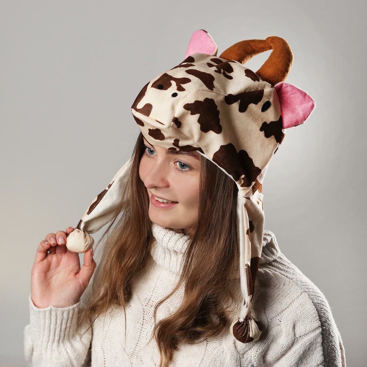 

Карнавальная шапка, Коричневый;бежевый