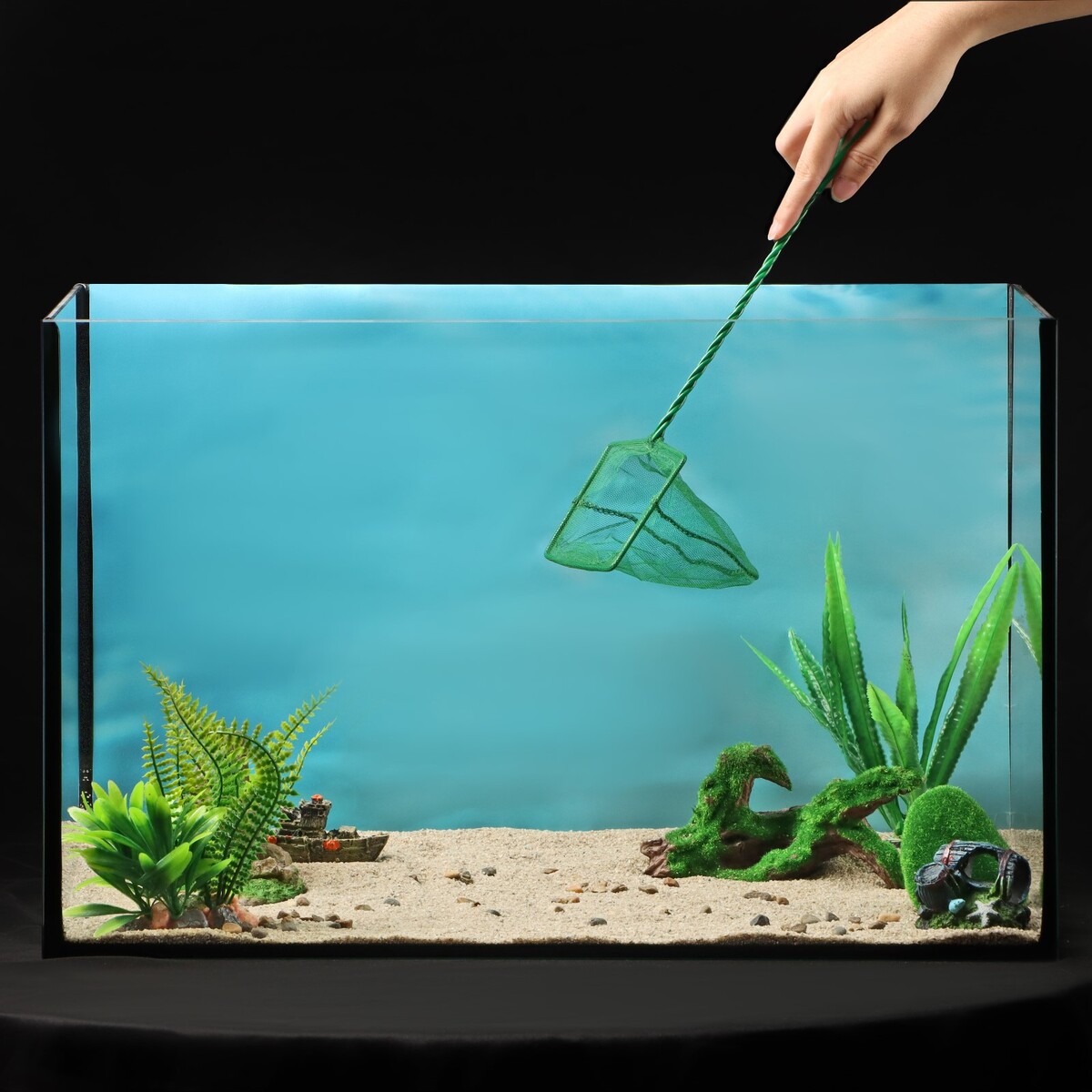 Сачок аквариумный 10 см, зеленый сачок аквариумный 10 см зеленый