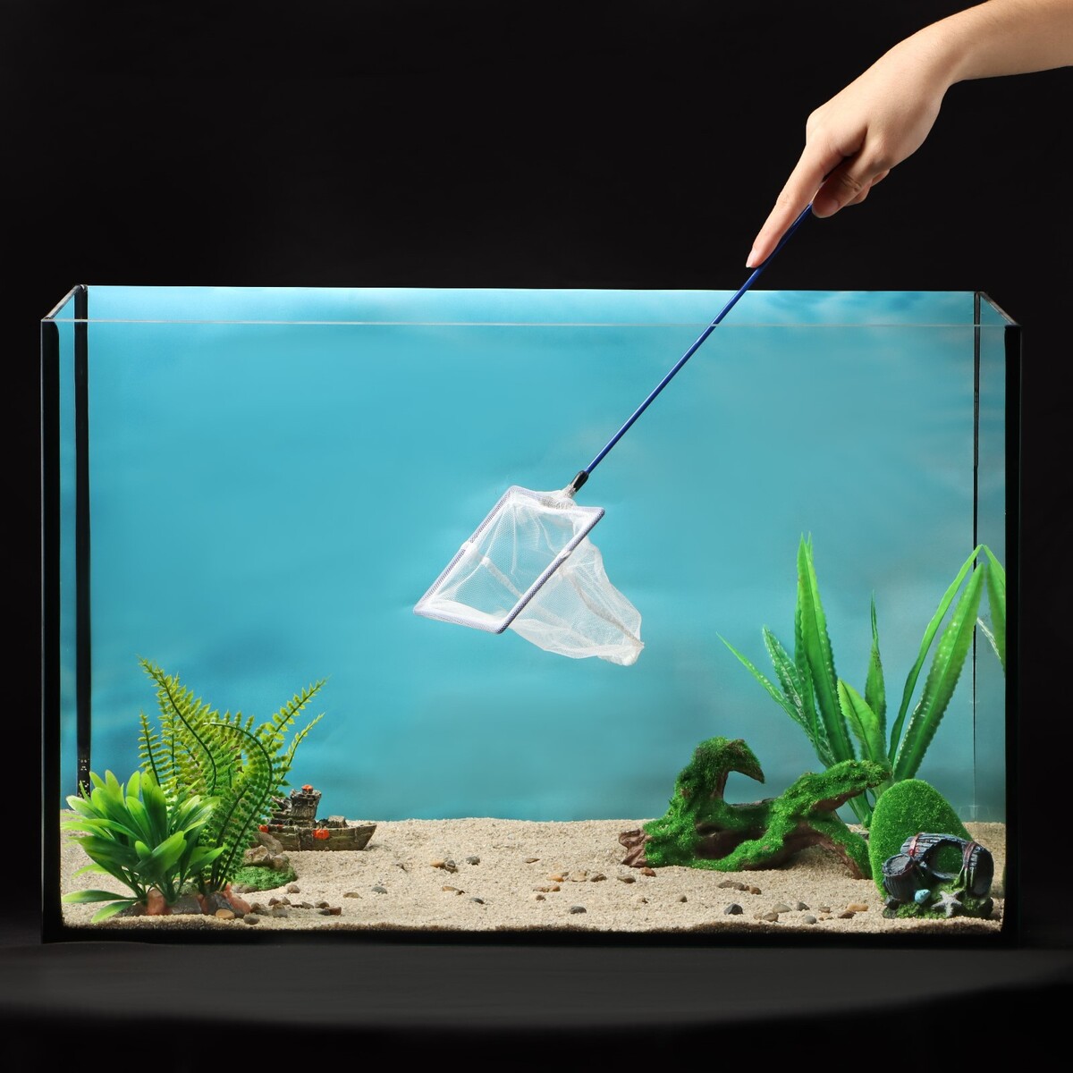 Инвентарь для аквариумов: скребки, сифоны, фильтры