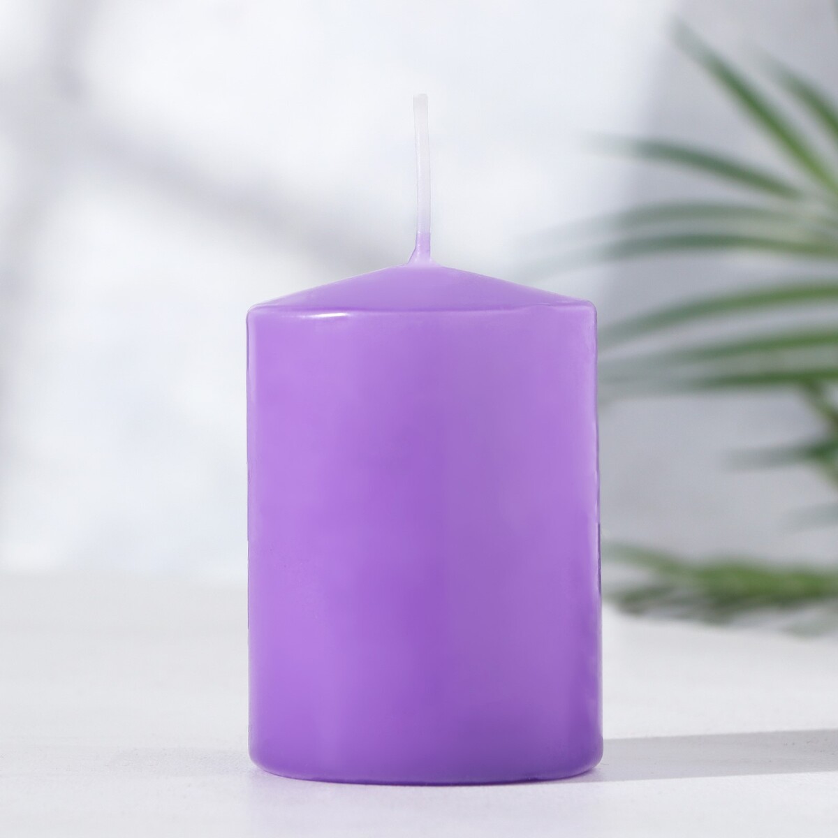 Свеча - цилиндр ароматическая свеча цилиндр 4×12 см 15 ч лаванда