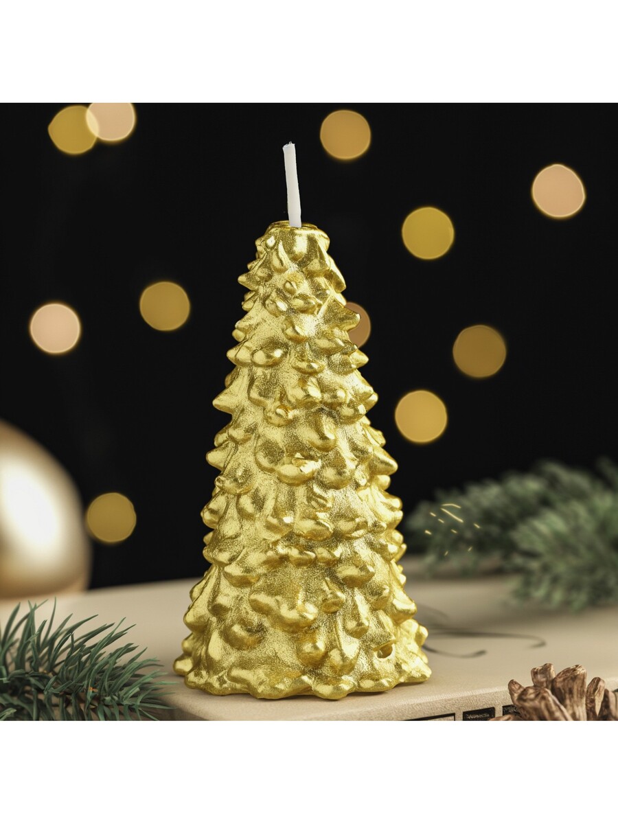 

Свеча новогодняя, Золотистый