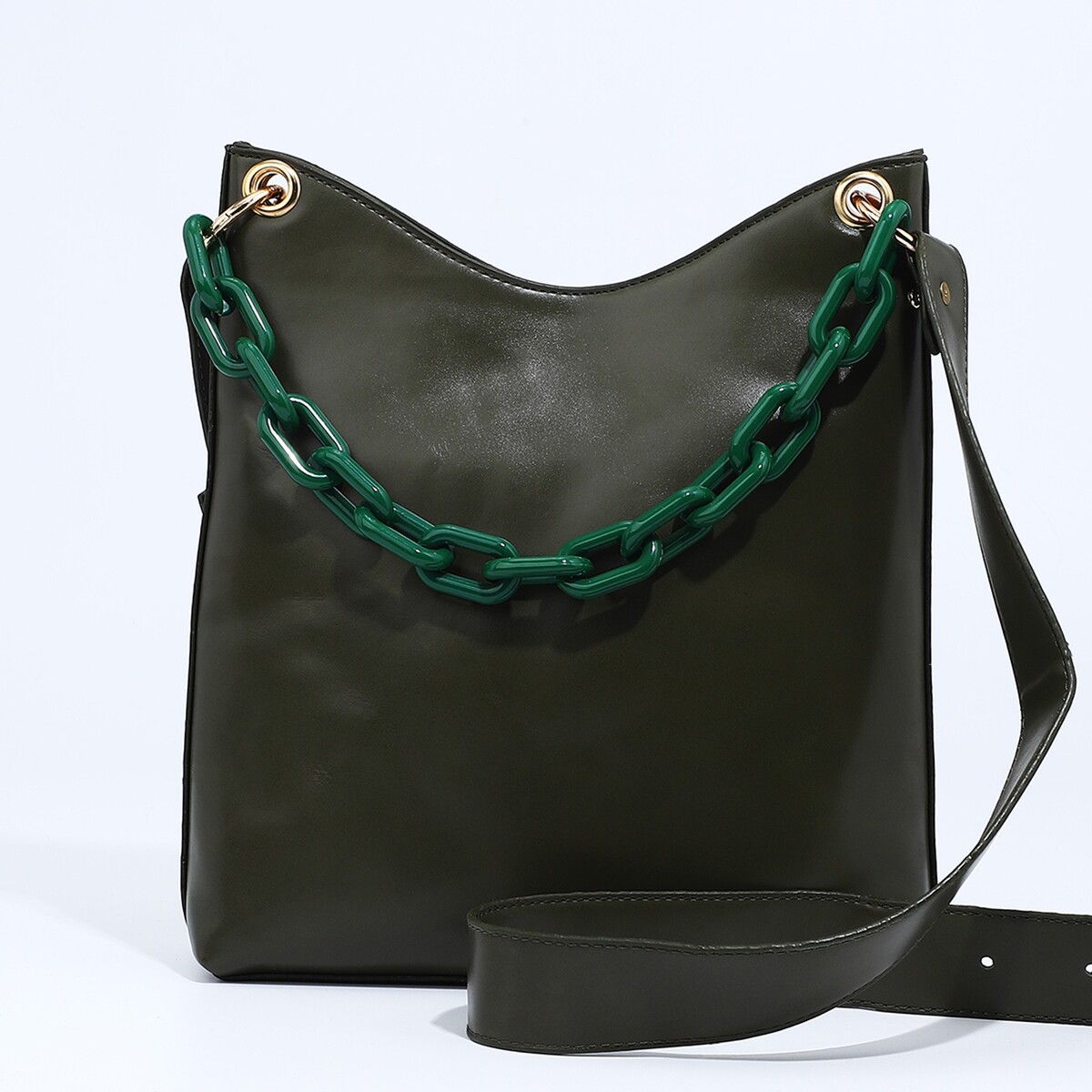 Кросс-боди на магните, цвет зеленый сумка женская кросс боди на магните зеленый