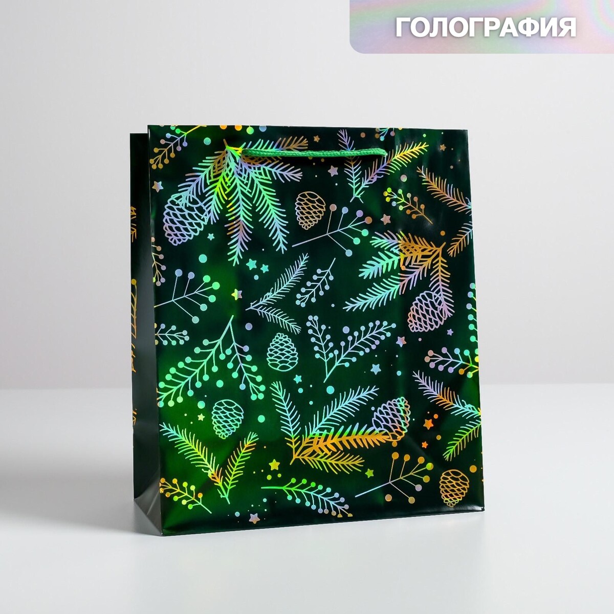 

Пакет голография вертикальный, Черный