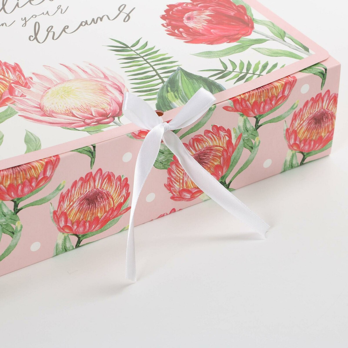 

Коробка подарочная складная, упаковка,, Розовый