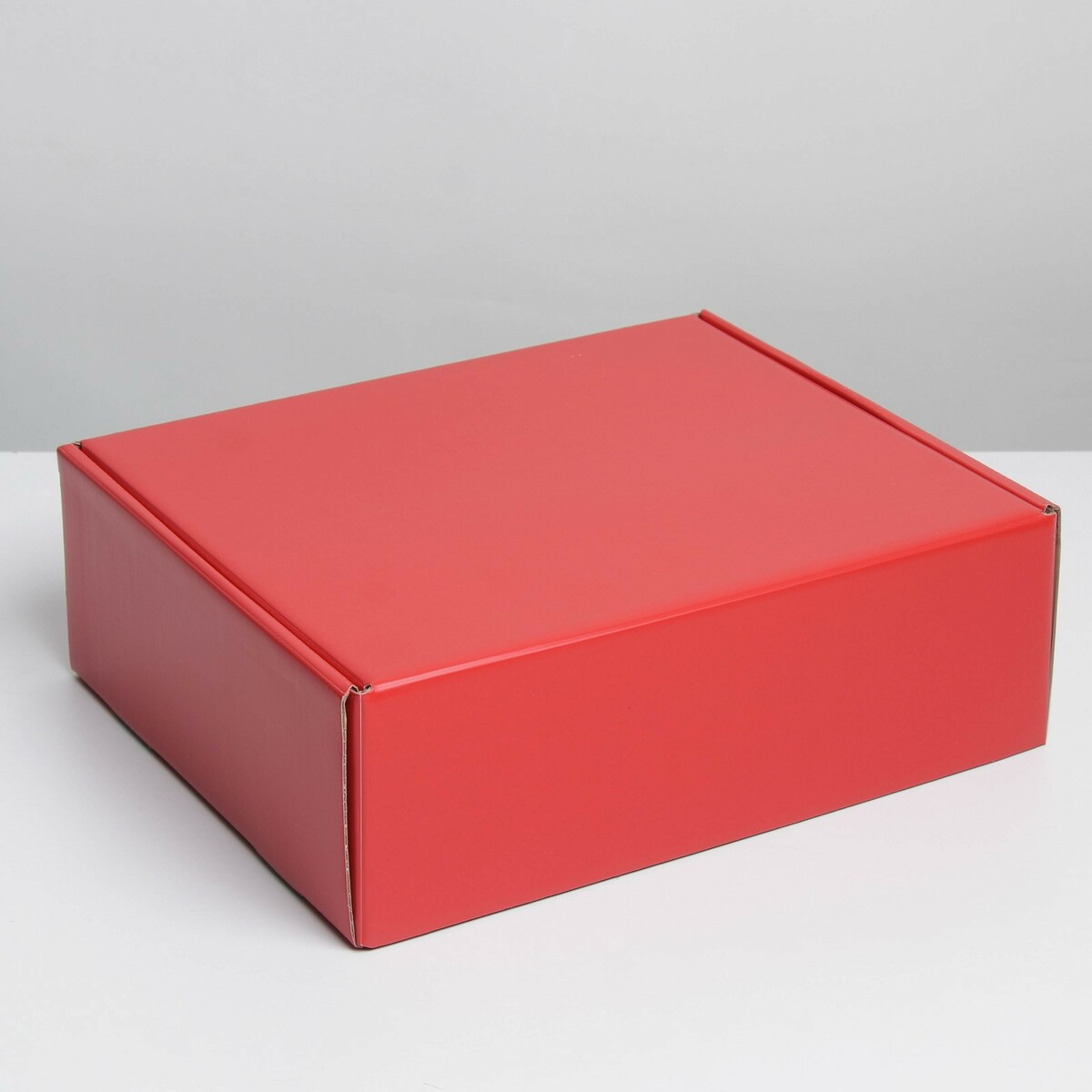 Коробка подарочная складная, упаковка, коробка складная красная 21 х 15 х 5 см