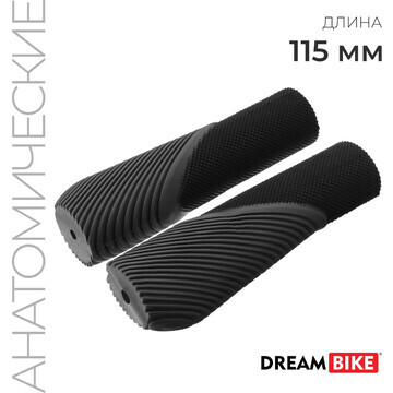 Грипсы dream bike, 115мм, цвет черный/се