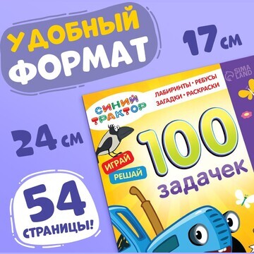 Книга 100 задачек, 56 стр., 17 × 24 см, 