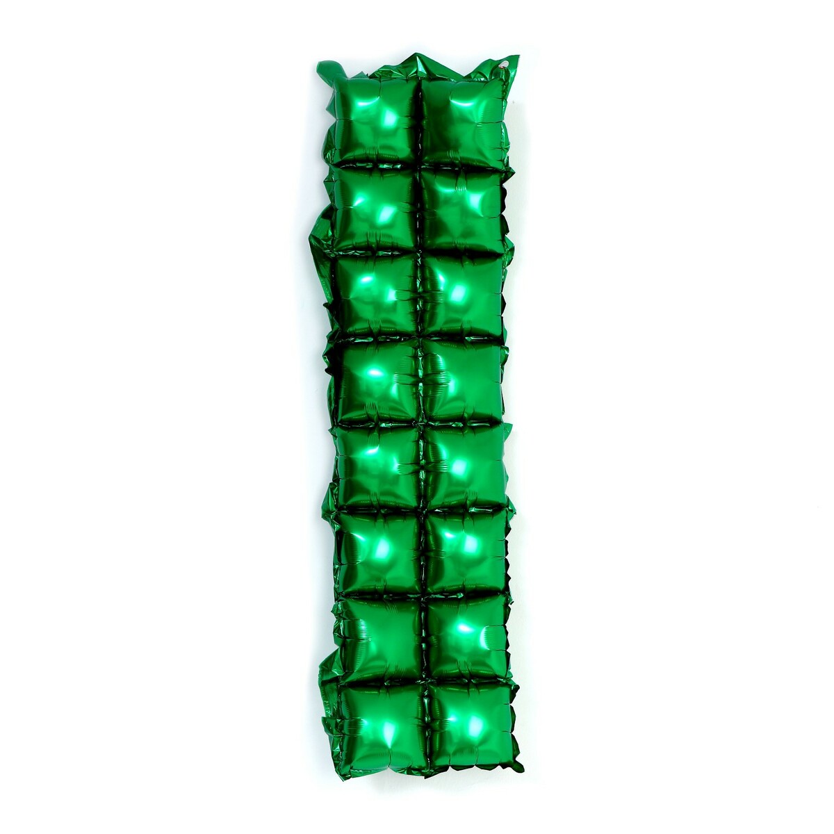 Панно фольгированное, 37 х 142 см, 2 ряда, цвет зеленый