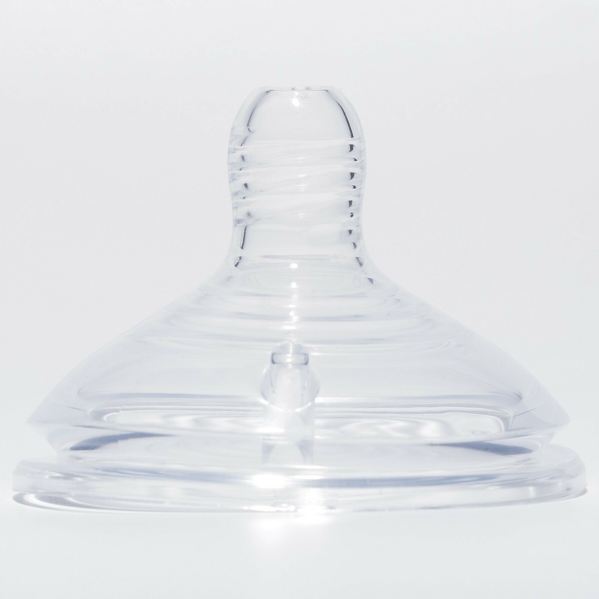 Соска силиконовая, антиколиковая на бутылочку, +3мес., широкое горло, ø60мм, средний поток