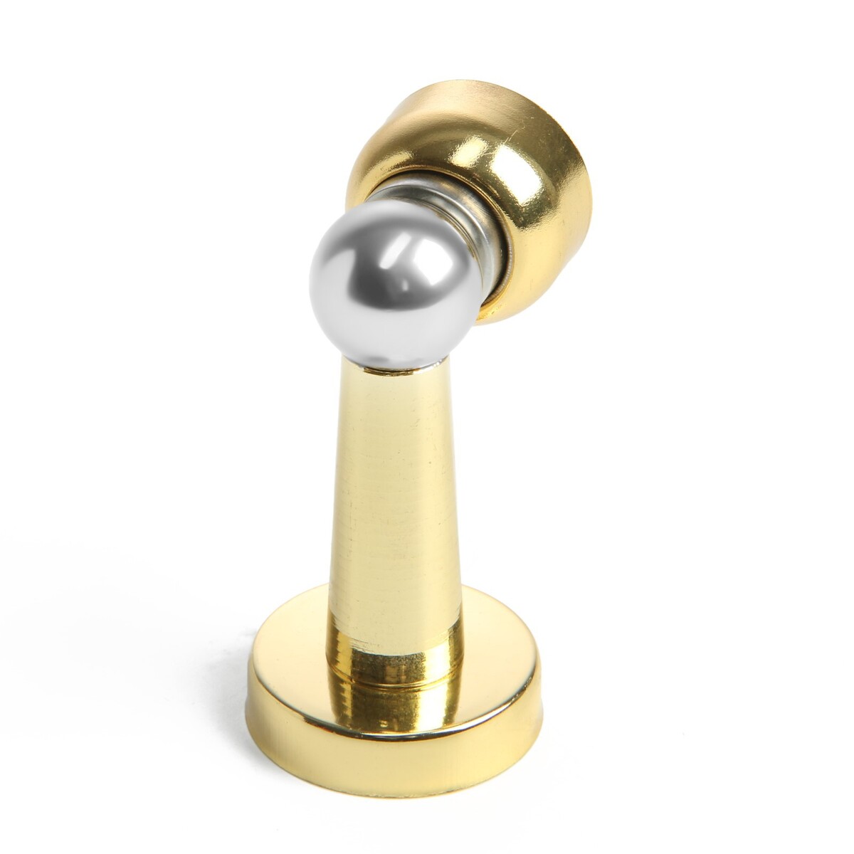 Упор дверной магнитный lockland, цвет золото упор дверной lockland с крепежным штырем d 40 мм h 25 мм золото