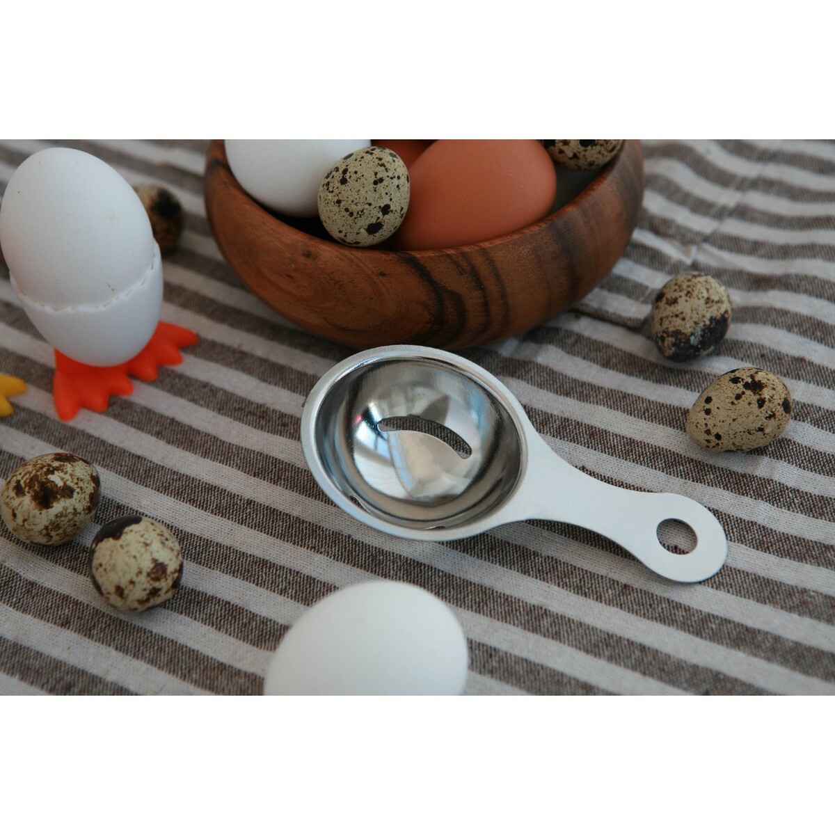 Сепаратор для яиц доляна, 13×7 см, цвет хромированный сепаратор для яиц vent хромированный