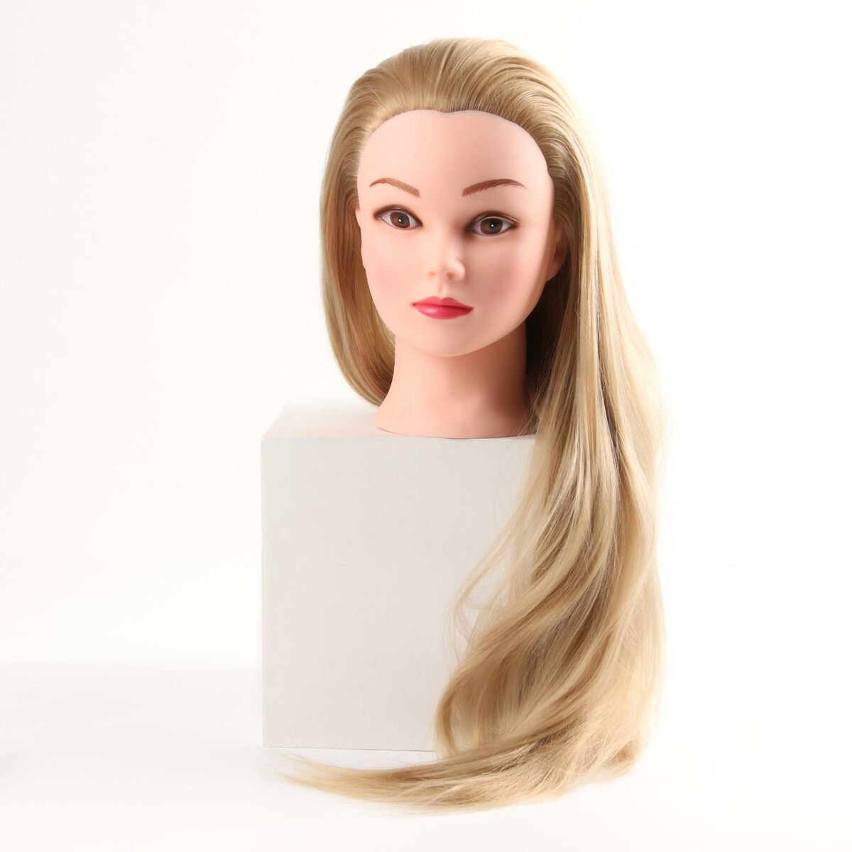 Голова учебная, искусственный волос, 55-60 см, без штатива, цвет блонд голова для насоса bbb dunlopclip bfp 95