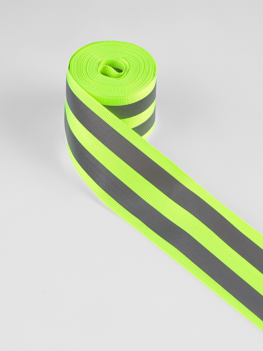 

Светоотражающая лента-стропа, 40 мм, 5 ± 1 м, цвет салатовый, Зеленый