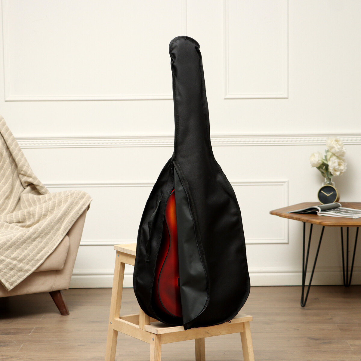 Чехол для классической гитары, окантован, 105 х 41 х 12,5 см чехол для гитары с мензурой 610 мм утепленный 98 х 38 х 12 см