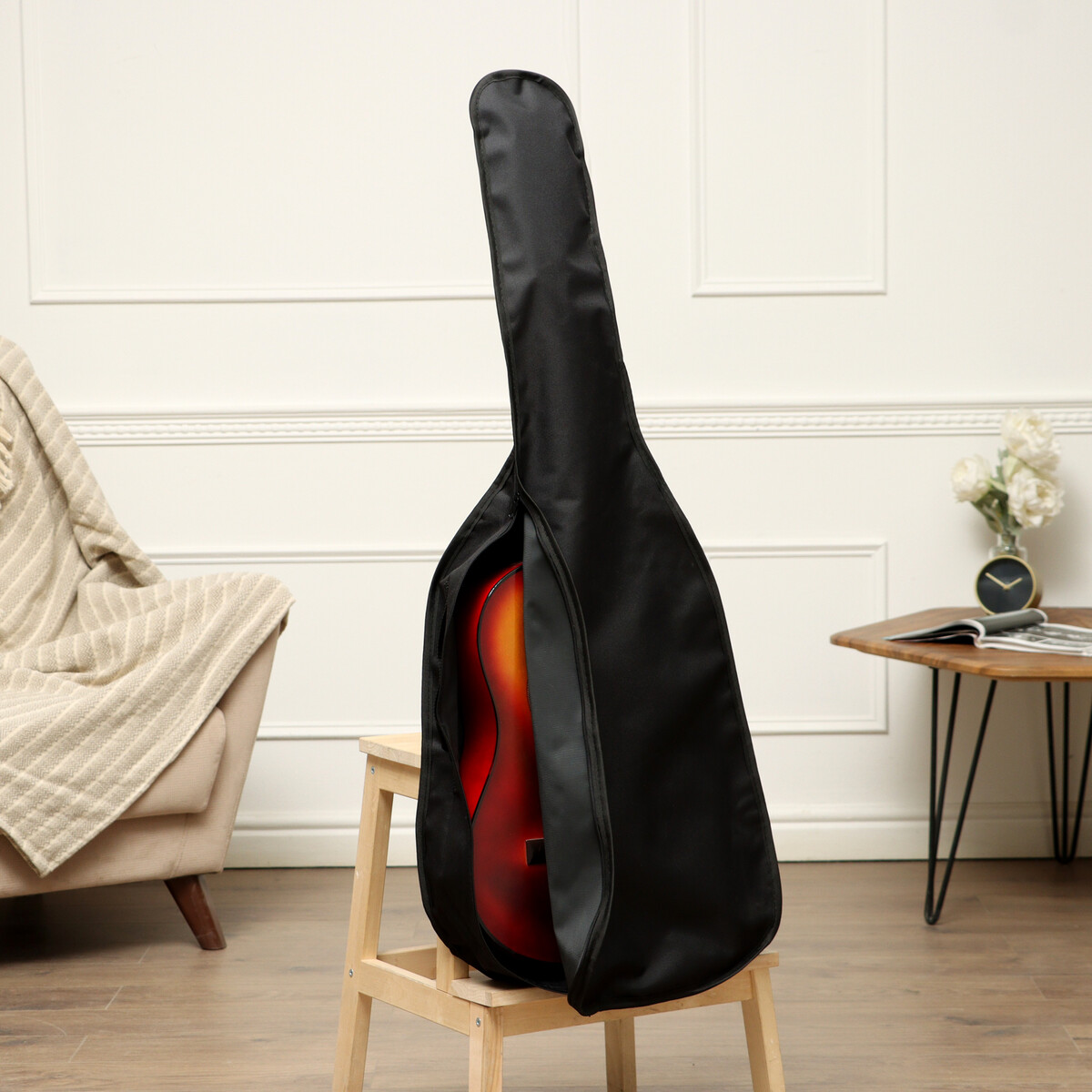Чехол для 12-ти струнной гитары, без кармана, 102 х 38 х 11 см чехол для гитары с мензурой 610 мм утепленный 98 х 38 х 12 см