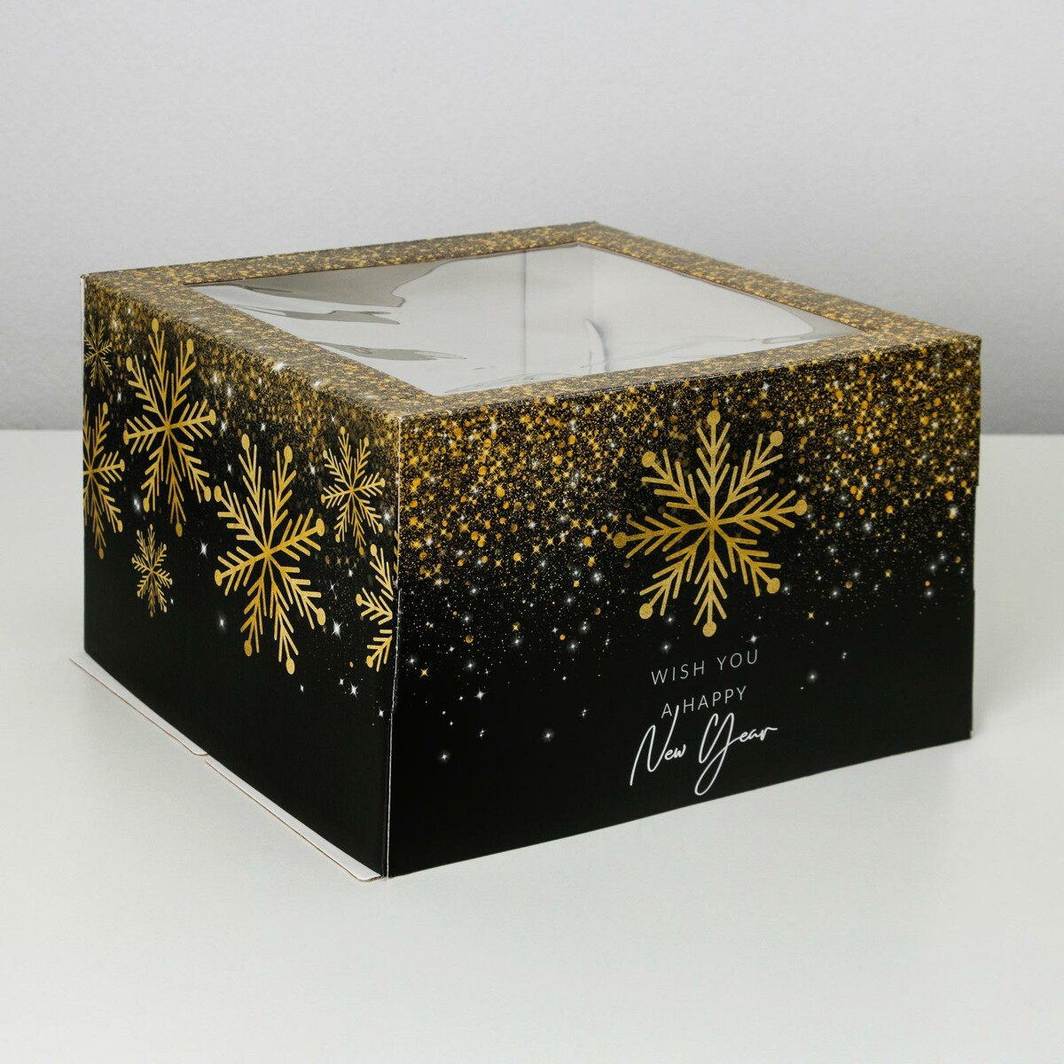 

Коробка для торта golden, 30 х 30 х 19 см, Золотистый;черный